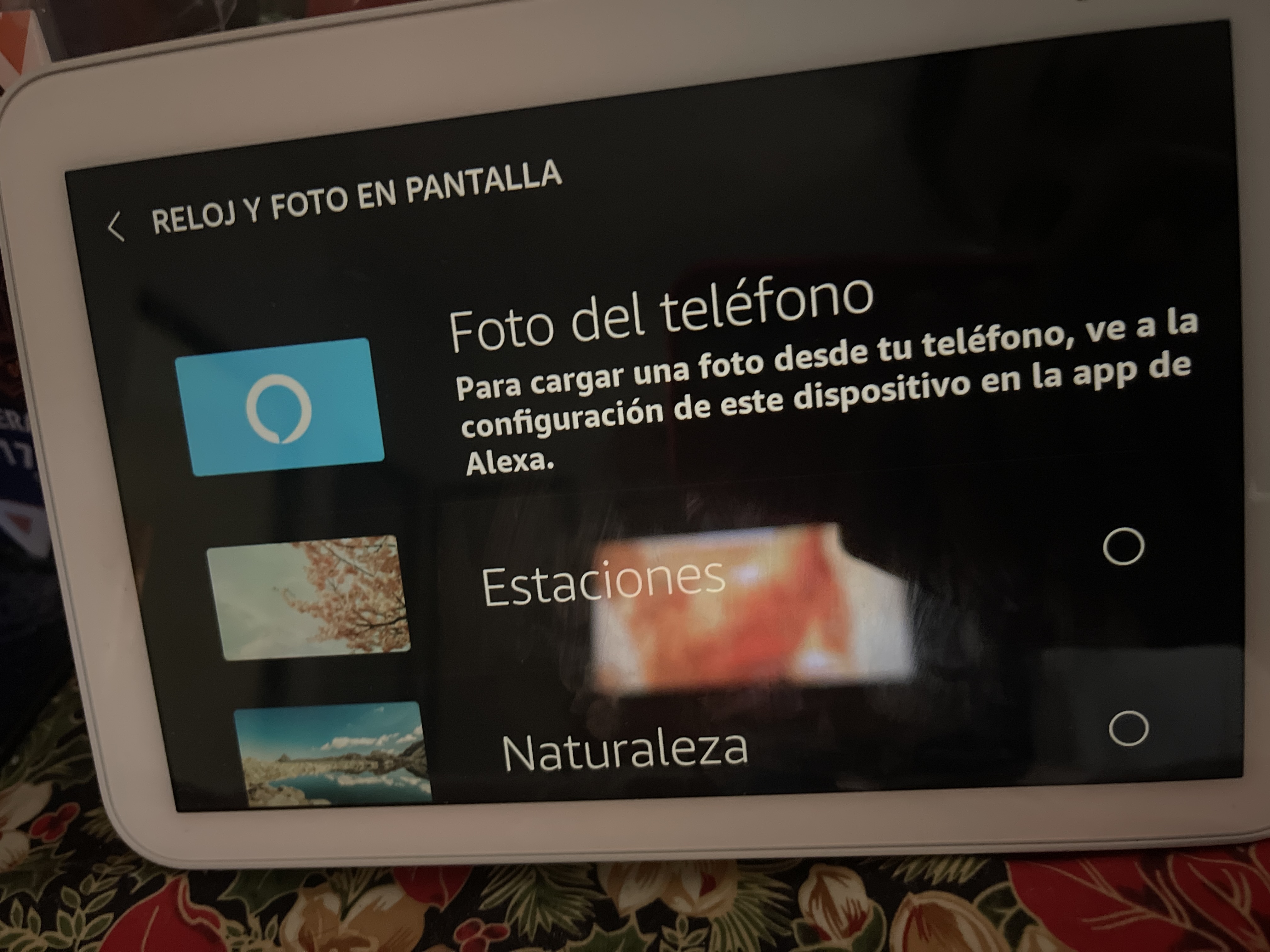 Como colocar fotos en Echo Show 8?