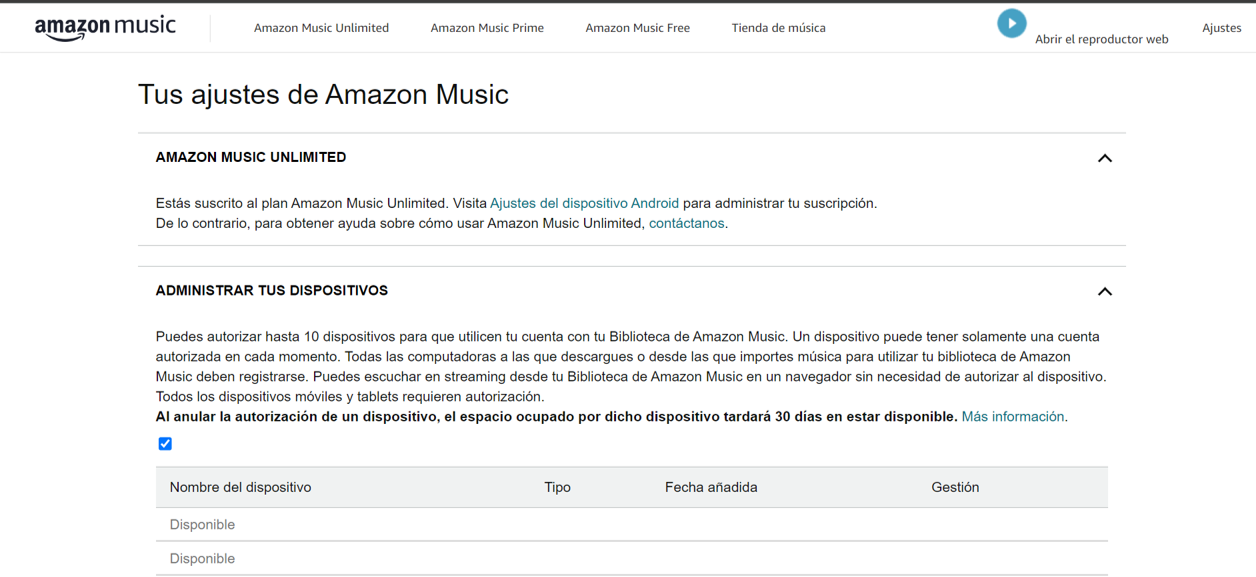 Amazon music suscripcion fashion