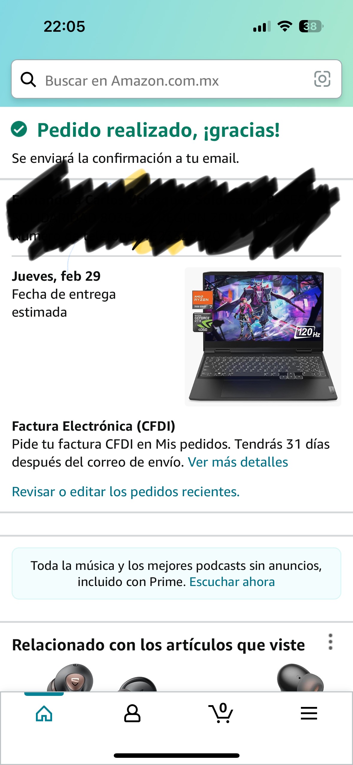 Mis pedidos de amazon online