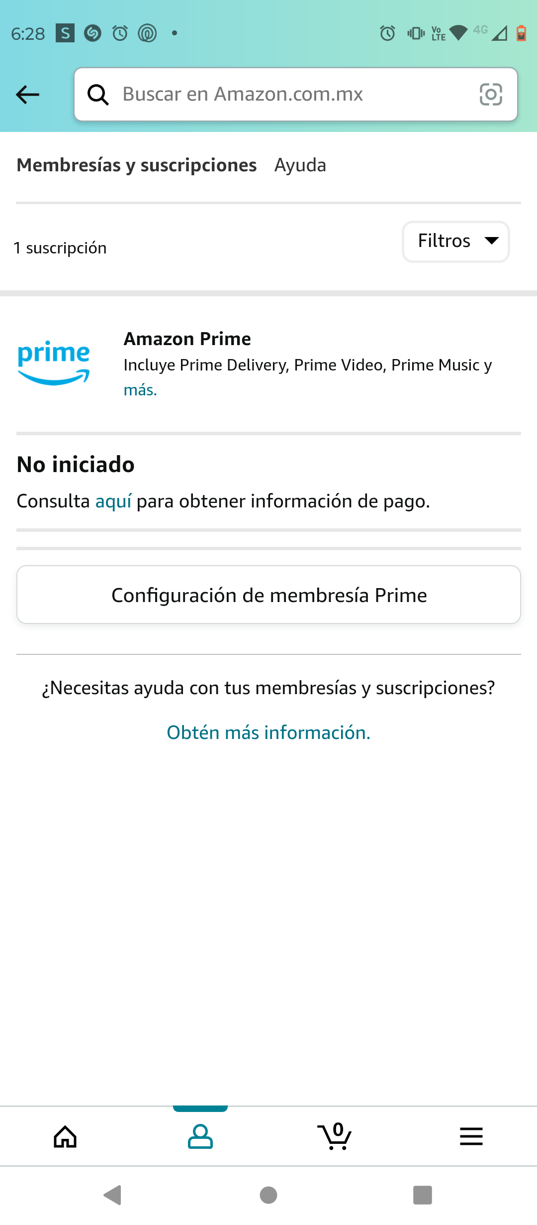 Quise suscribirme a prime video pero no puedo